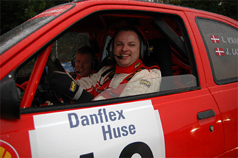 Lars Kragh og Jess Larsen kunne lørdag aften for første gang i deres karriere kalde sig Danmarksmestre i rally, da de sikrede sig titlen i Gruppe H